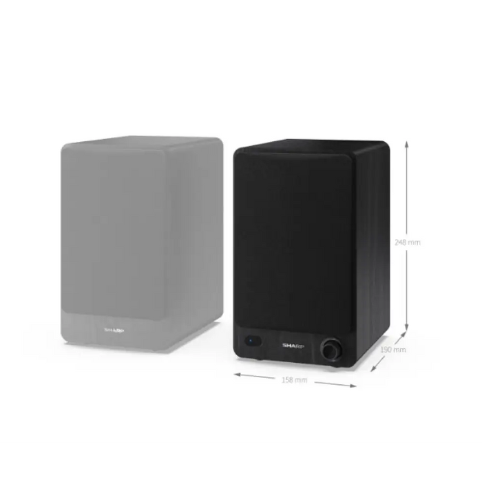 Sharp Audio Systems CP-SS30(BK) Hifi Systems BOOKSHELF