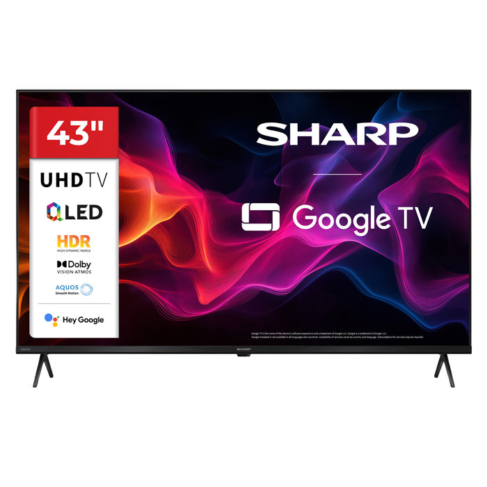 Телевизор SHARP 43HP5665E 4K Ultra HD QLED SMART TV, GOOGLE TV, 43.0 ", 108.0 см