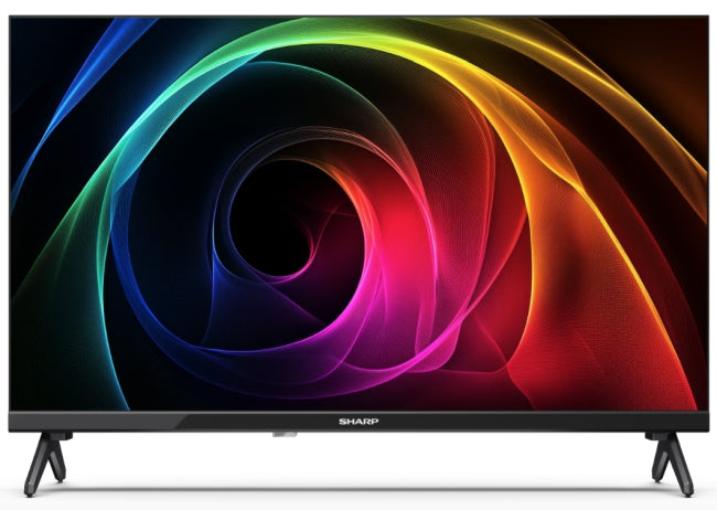 Sharp 24HA1205E, 24" LED HD 1366x768 без рамка, 100 000:1, DVB-T/T2/C/S/S2, Active Motion 100, високоговорител 2x3W, Dolby Digital, CI+, 3xHDMI (ARC/CEC), 2xUSB, LAN, видео/аудио вход (3 x RCA), хотелски режим, E, 2-полюсна стойка