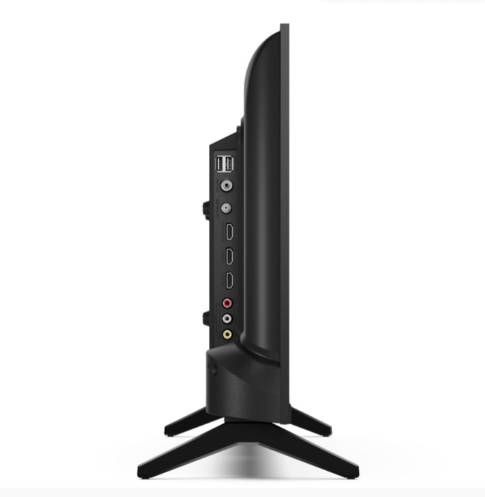 Sharp 24HA1205E, 24" LED HD 1366x768 без рамка, 100 000:1, DVB-T/T2/C/S/S2, Active Motion 100, високоговорител 2x3W, Dolby Digital, CI+, 3xHDMI (ARC/CEC), 2xUSB, LAN, видео/аудио вход (3 x RCA), хотелски режим, E, 2-полюсна стойка