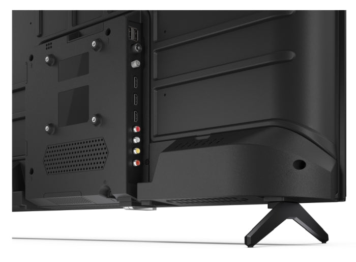 Sharp 32HA1205E, 32" LED HD 1366x768 HD без рамка, 100 000:1, DVB-T/T2/C/S/S2, Active Motion 100, високоговорители 2x8W, Dolby Digital, CI+, 3xHDMI (ARC/CEC), 2xUSB, LAN, видео/аудио вход (3 x RCA), хотелски режим, E, 2-полюсна стойка