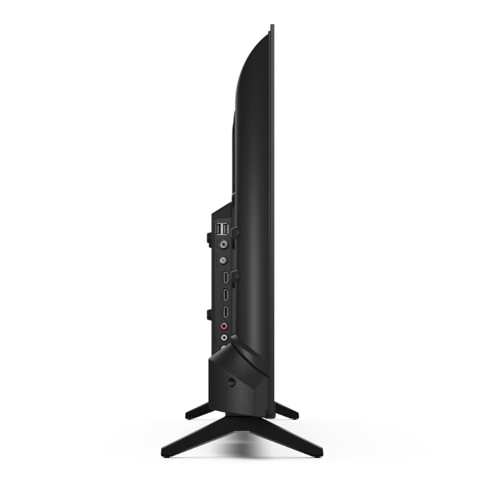 Sharp 32HA1205E, 32" LED HD 1366x768 HD без рамка, 100 000:1, DVB-T/T2/C/S/S2, Active Motion 100, високоговорители 2x8W, Dolby Digital, CI+, 3xHDMI (ARC/CEC), 2xUSB, LAN, видео/аудио вход (3 x RCA), хотелски режим, E, 2-полюсна стойка