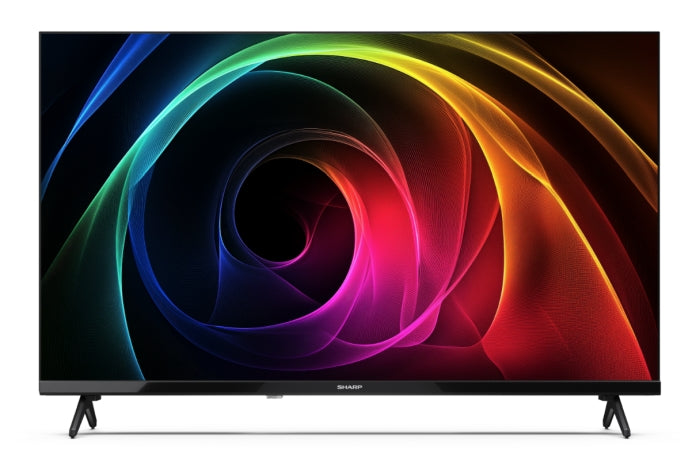 Sharp 32HA1205E, 32" LED HD 1366x768 HD без рамка, 100 000:1, DVB-T/T2/C/S/S2, Active Motion 100, високоговорители 2x8W, Dolby Digital, CI+, 3xHDMI (ARC/CEC), 2xUSB, LAN, видео/аудио вход (3 x RCA), хотелски режим, E, 2-полюсна стойка