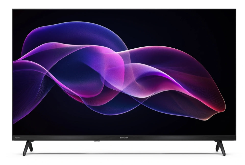 Sharp 32HF3265E, 32" QLED Google TV, HD 1366x768 без рамка, 1 000 000:1, DVB-T/T2/C/S/S2, HDR10, 2x8W високоговорителя, Dolby Digital, Google Cast, 3xHDMI (ARC/CEC), CI+, 3.5mm жак за слушалки / линеен изход, RJ 45, 2xUSB, Wi-Fi, Bluetooth, Mini Composite