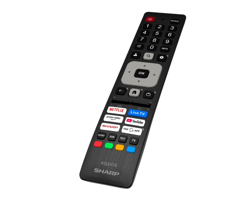 Sharp 40HF2265E, 40" LED GOOGLE телевизор, FHD 1920 x 1080, без рамка, 1 000 000:1, DVB-T/T2/C/S/S2, 2x8W високоговорителя, Dolby Digital, HDR10, Google Assistant, Google Cast, 3xHDMI (ARC/CEC)I, 3.5 мм жак за слушалки / линеен изход, USB, Wi-Fi, Bluetoot