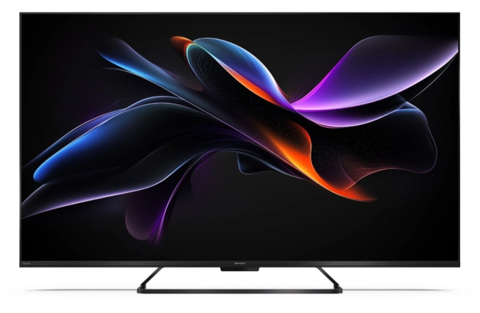 Sharp 50HR7265E, 50" QLED GOOGLE телевизор, 4K 144Hz Quantum Dot 3840x2160 без рамка, AQUOS AI, DVB-T/T2/C/S/S2, Active Motion 1400, HDR10, Dolby Atmos, Dolby Vision, DTS:X, Google Assistant, HDMI eARC, Mini Composite/CVBS + аудио вход, USB, Wi-Fi, Blueto