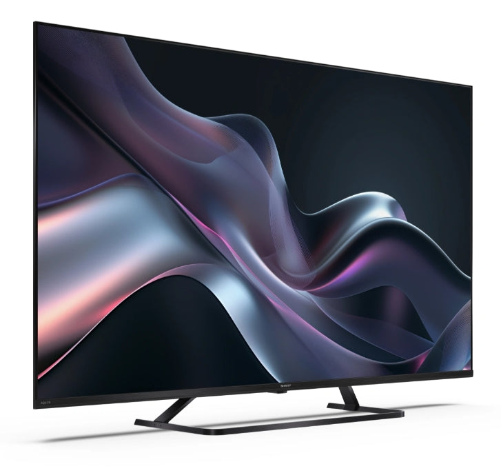 Sharp 55HP6265E, 55" QLED Google TV, 4K Ultra HD 3840x2160 без рамка, 1 000 000:1, AQUOS, DVB-T/T2/C/S/S2, Active Motion 1000, HDR10, Dolby Atmos, Dolby Vision, Google Assistant, Google Cast, HDMI 2.1 с eARC, 3.5 мм жак за слушалки / линеен изход, USB, Wi