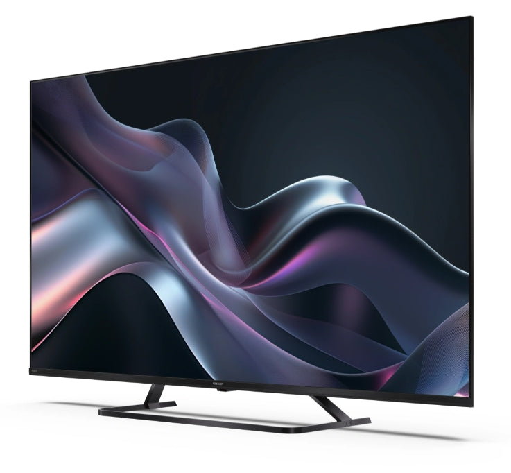 Sharp 55HP6265E, 55" QLED Google TV, 4K Ultra HD 3840x2160 без рамка, 1 000 000:1, AQUOS, DVB-T/T2/C/S/S2, Active Motion 1000, HDR10, Dolby Atmos, Dolby Vision, Google Assistant, Google Cast, HDMI 2.1 с eARC, 3.5 мм жак за слушалки / линеен изход, USB, Wi