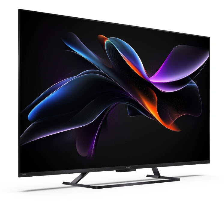 Sharp 55HR7265E, 55" QLED GOOGLE телевизор, 4K 144Hz Quantum Dot 3840x2160 без рамка, AQUOS AI, DVB-T/T2/C/S/S2, Active Motion 1400, HDR10, Dolby Atmos, Dolby Vision, DTS:X, Google Assistant, HDMI eARC, Mini Composite/CVBS + аудио вход, USB, Wi-Fi, Blueto