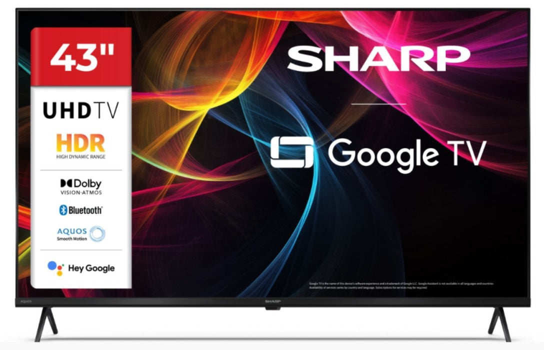 Смарт телевизор Sharp - Aquos 43HL4265E, 43'', LED, 4K, черен