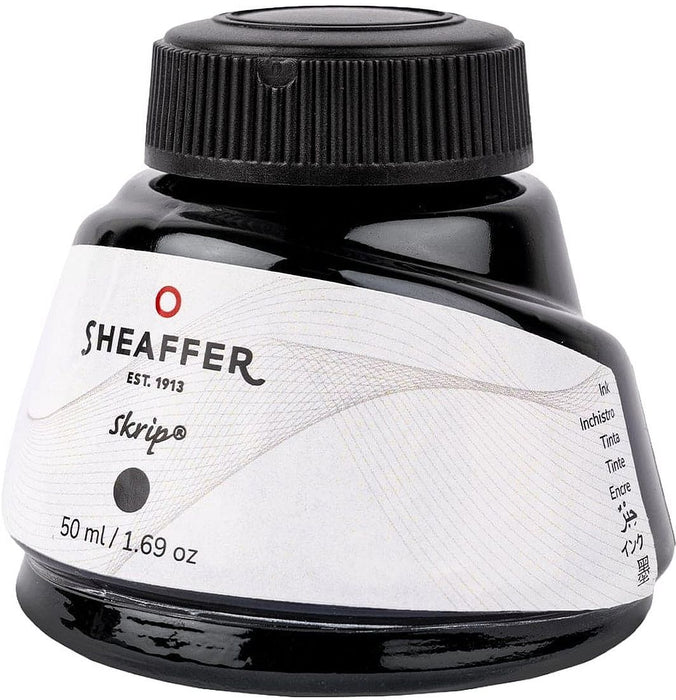 Мастилница Sheaffer Skrip - Черна, 50 ml
