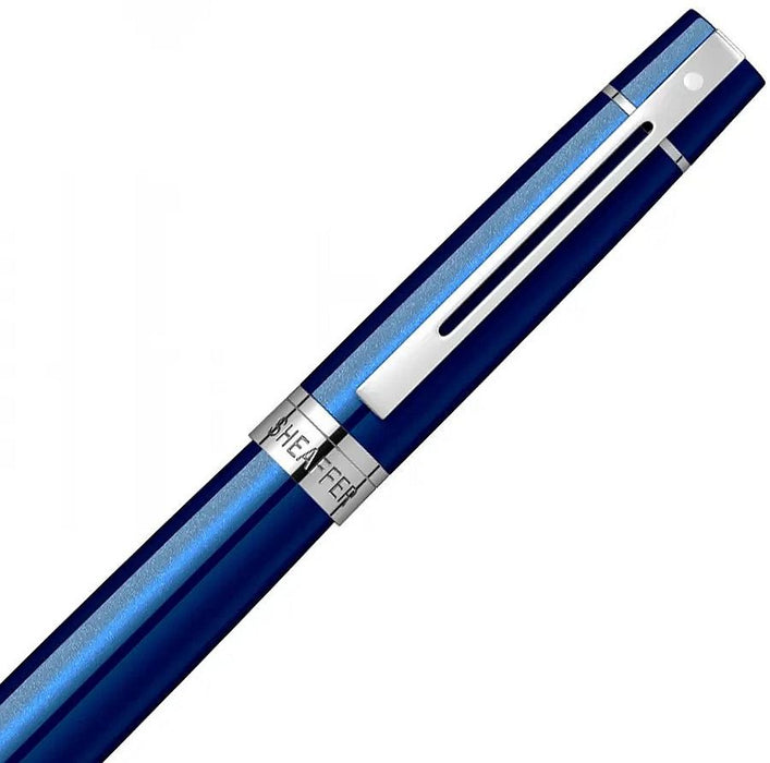 Писалка Sheaffer 300 - Glossy Blue Lacquer/Chrome
