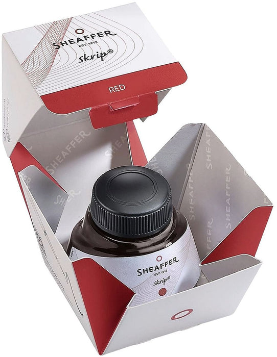 Мастилница Sheaffer Skrip - Червена, 50 ml