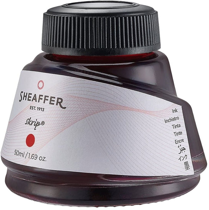 Мастилница Sheaffer Skrip - Червена, 50 ml