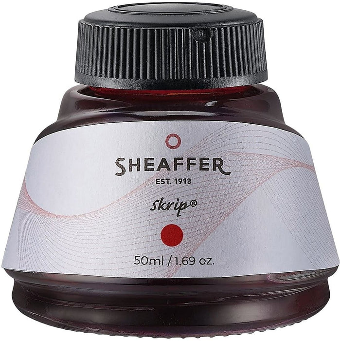 Мастилница Sheaffer Skrip - Червена, 50 ml