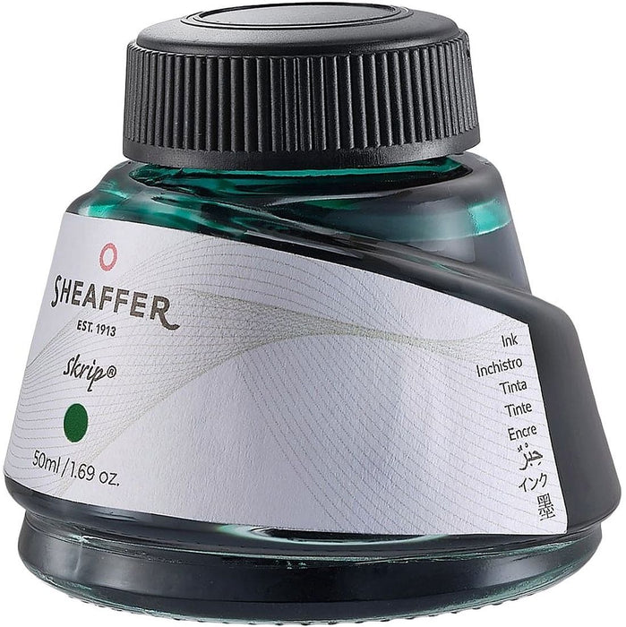 Мастилница Sheaffer Skrip - Зелена, 50 ml