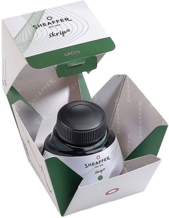 Мастилница Sheaffer Skrip - Зелена, 50 ml