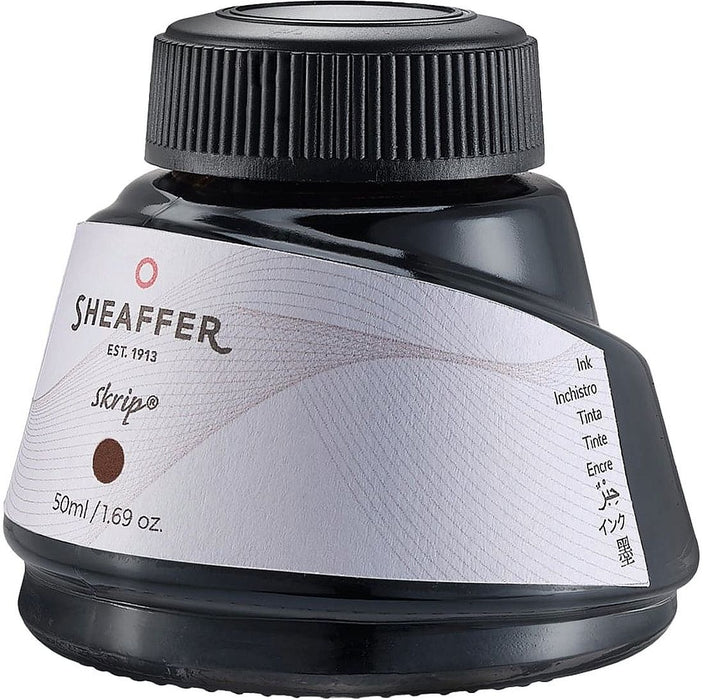 Мастилница Sheaffer Skrip - Кафява, 50 ml