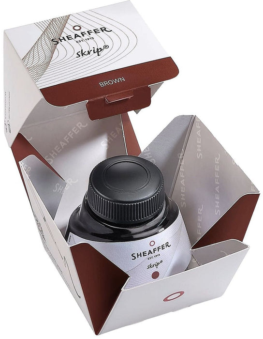 Мастилница Sheaffer Skrip - Кафява, 50 ml