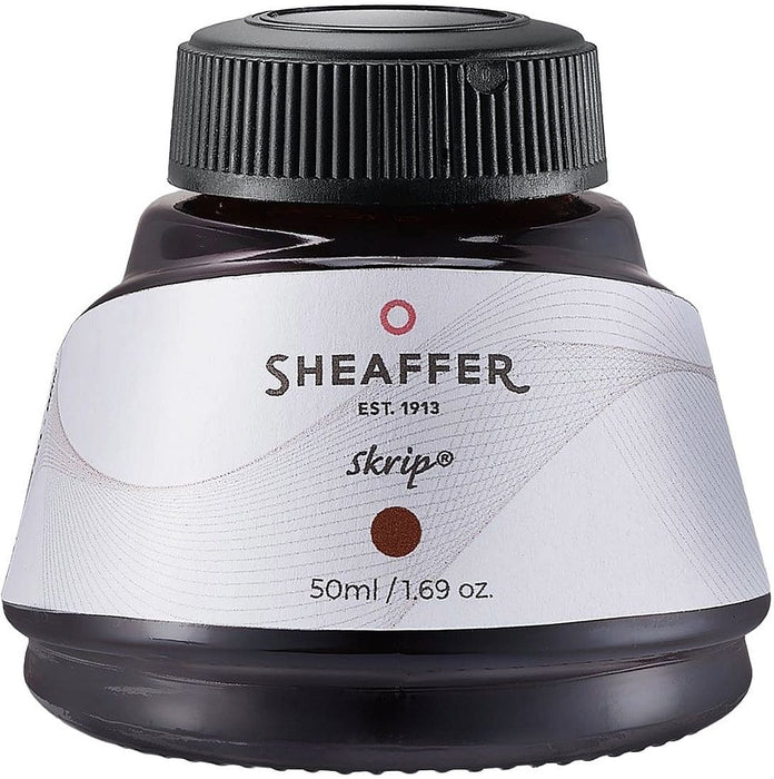 Мастилница Sheaffer Skrip - Кафява, 50 ml