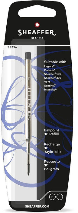 Пълнител за химикалка Sheaffer K Style - Черен, F
