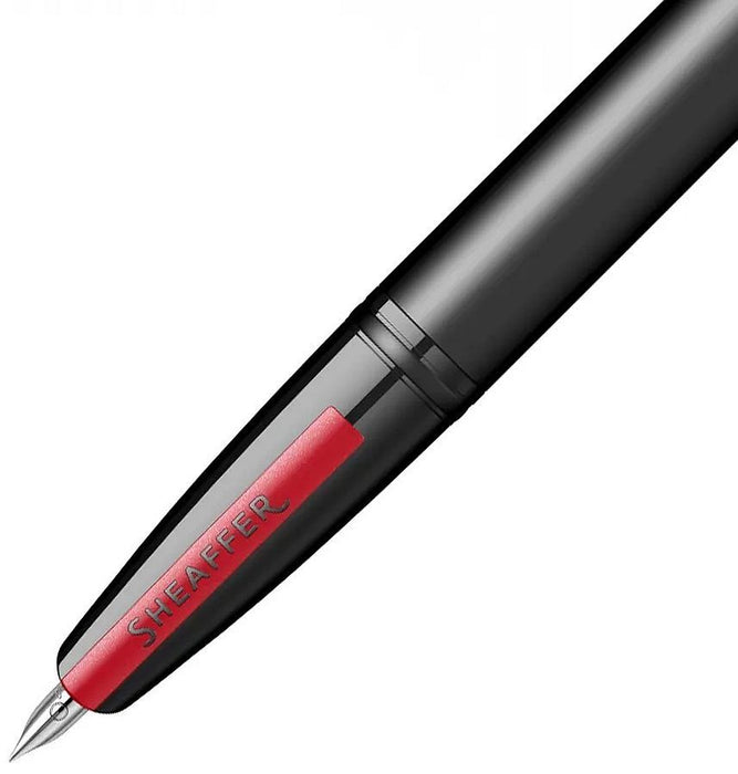 Писалка Sheaffer Icon - Matte Black Lacquer with Red PVD Trims, M