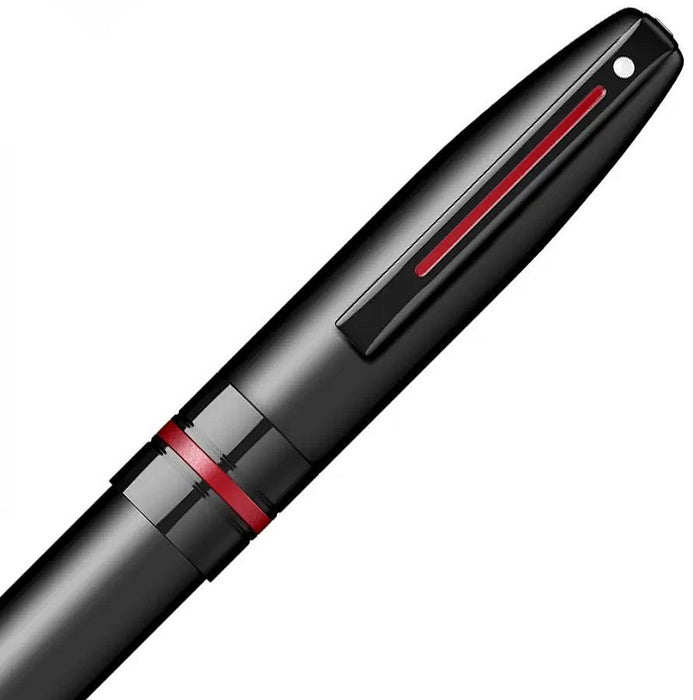 Писалка Sheaffer Icon - Matte Black Lacquer with Red PVD Trims, M
