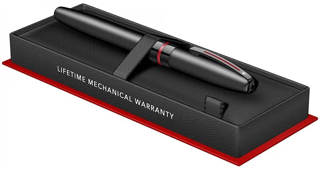 Ролер Sheaffer Icon - Matte Black Laquer with Red PVD Trims