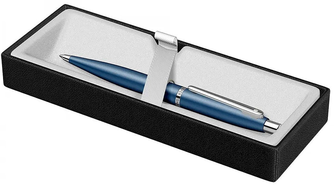 Химикалка Sheaffer VFM - Neon Blue Chrome Trim