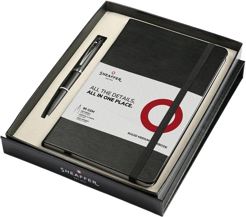 Комплект химикалка Sheaffer 100 - Matte Black, с тефтер