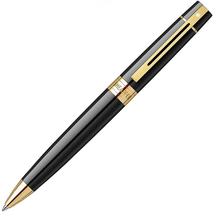 Комплект химикалка Sheaffer 300 - Glossy Black, с визитник