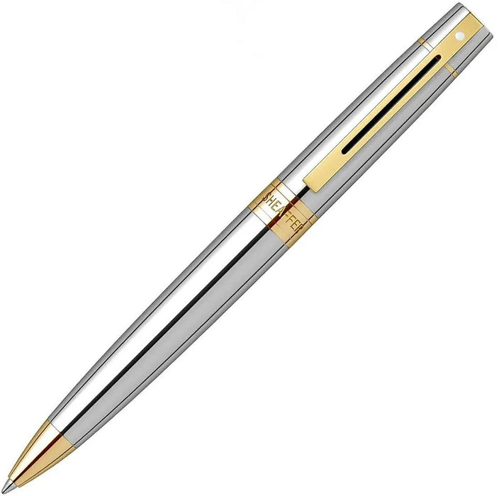 Комплект химикалка Sheaffer 300 - Bright Chrome, с тефтер