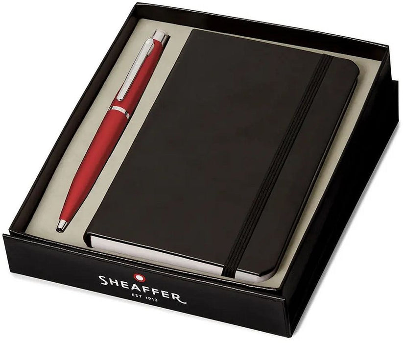 Комплект химикалка Sheaffer VFM - Excessive Red, с тефтер
