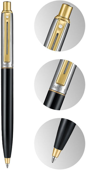 Химикалка Sheaffer Sentinel - Gloss Black With PVD Gold Trim