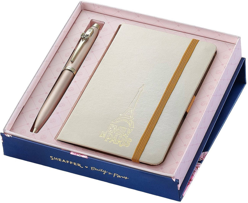 Комплект химикалка Sheaffer 100 - Emily in Paris, с тефтер