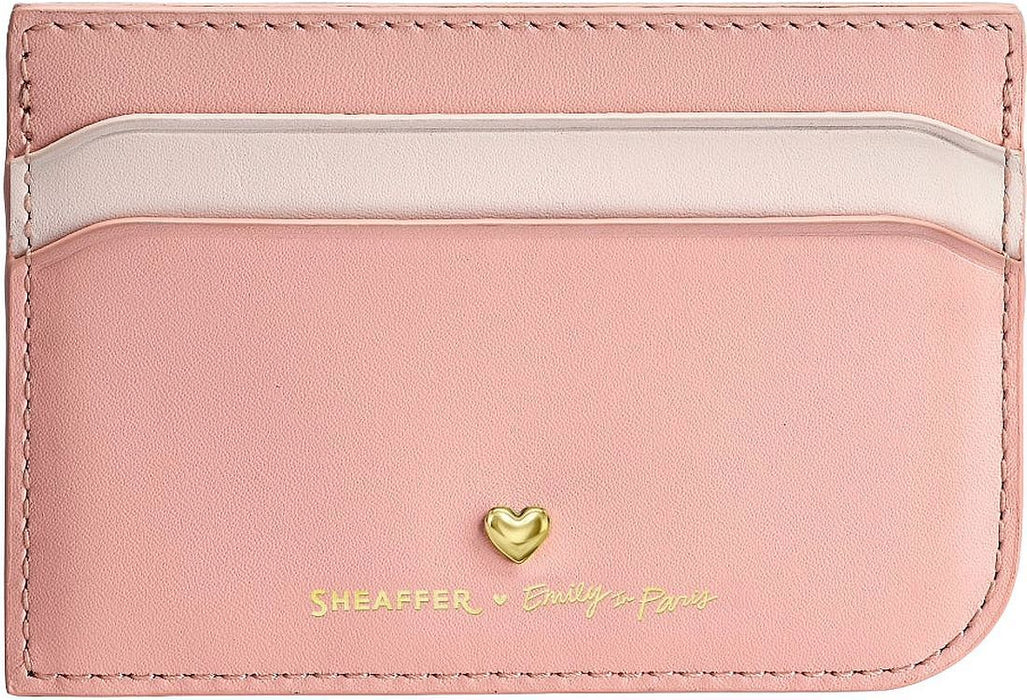 Комплект химикалка Sheaffer Emily in Paris - Pastel Pink, с калъф за карти и документи
