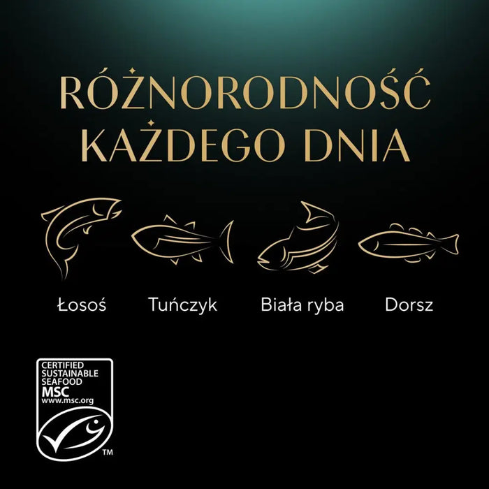 SHEBA Delicacy Fishy Flavors в желе - мокра храна за котки