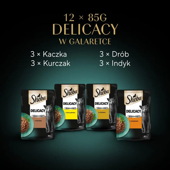 Sheba Delicacy с вкус на желирано пиле 12 х 85 гр