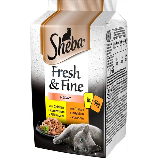 SHEBA Fresh&Fine Chicken Турция - мокра храна за котки - 6