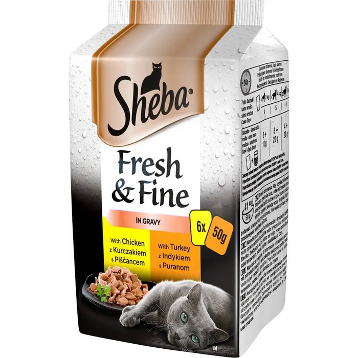 SHEBA Fresh&Fine Chicken Турция - мокра храна за котки - 6