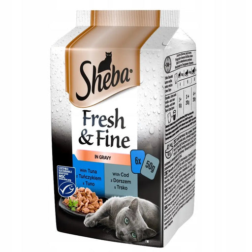 Sheba Fresh & Fine Мини рибни ястия в сос 6 x 50гр