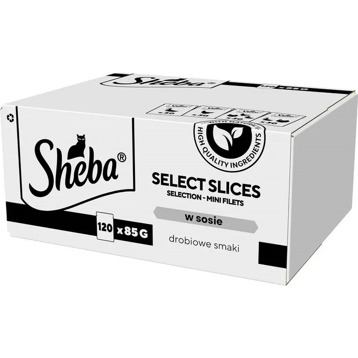 SHEBA Select Slices Poultry flavors - мокра храна за котки