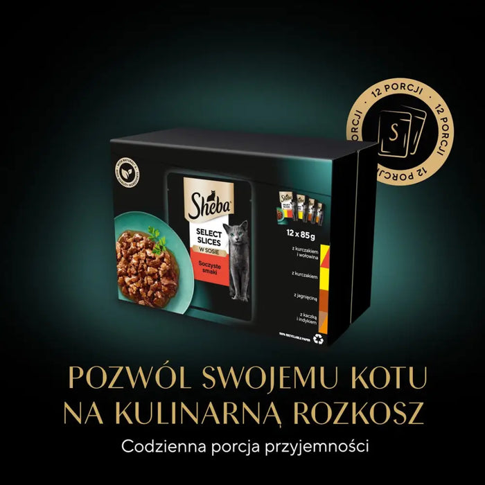 Sheba Selection in Sauce Juicy Flavors 12 x 85 g