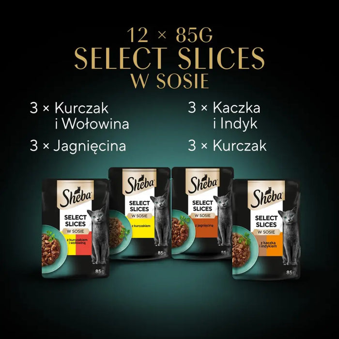 Sheba Selection in Sauce Juicy Flavors 12 x 85 g