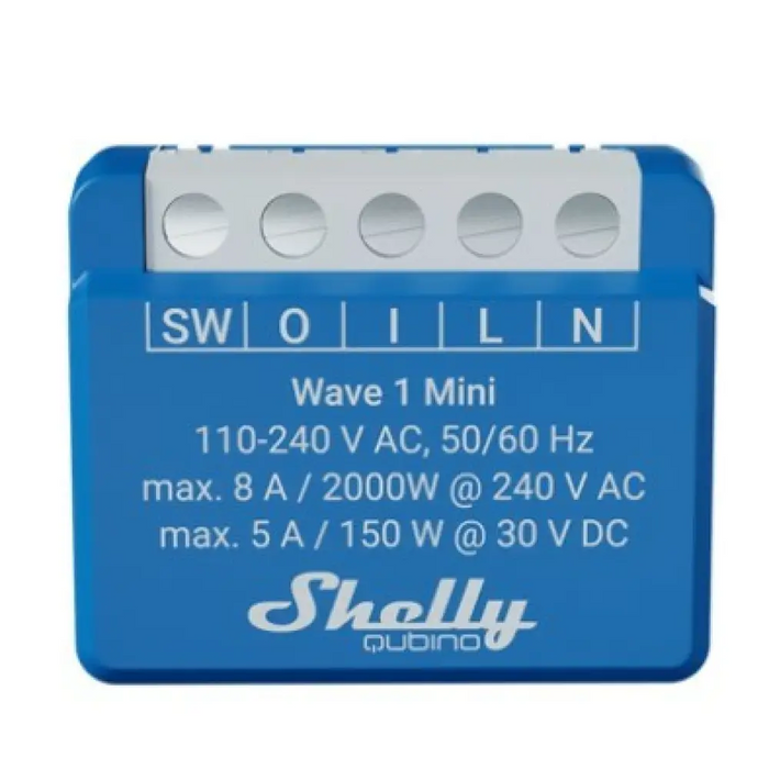 Shelly Qubino Wave 1 Mini Smart Switch Син
