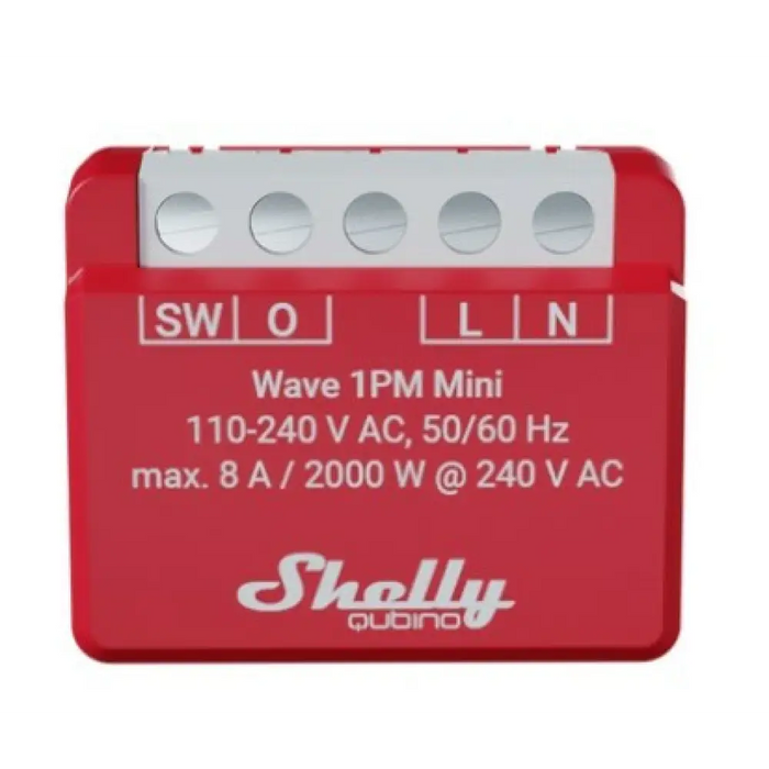 Shelly Qubino Wave 1PM Mini Z-Wave измервателно-превключващ
