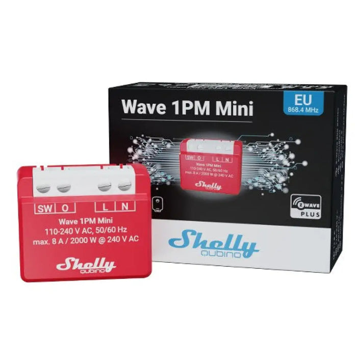 Shelly Qubino Wave 1PM Mini Z-Wave измервателно-превключващ
