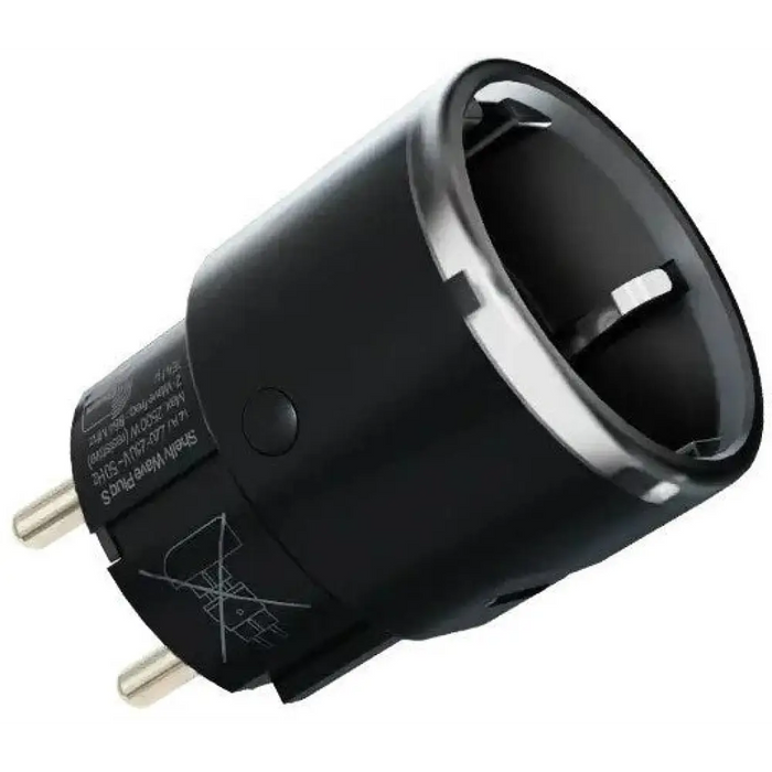 Shelly Wave Plug S - Z-Wave 800 умен контакт черен