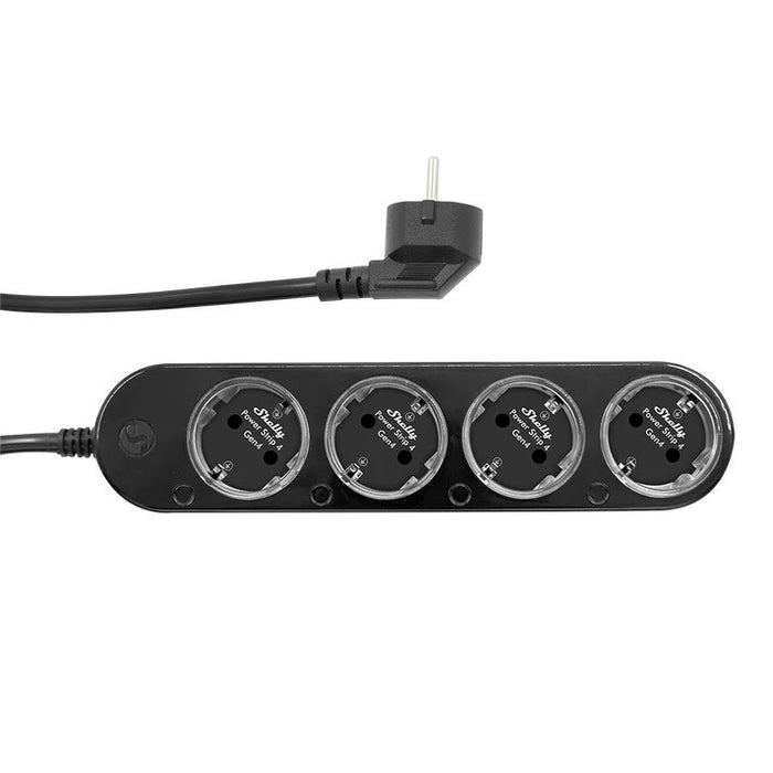Shelly Power Strip 4 Gen4 Черен интелигентен разклонител