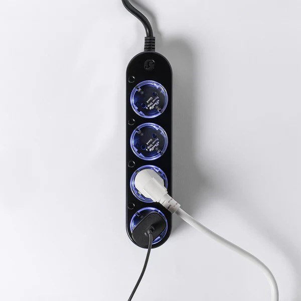 Shelly Power Strip 4 Gen4 Черен интелигентен разклонител
